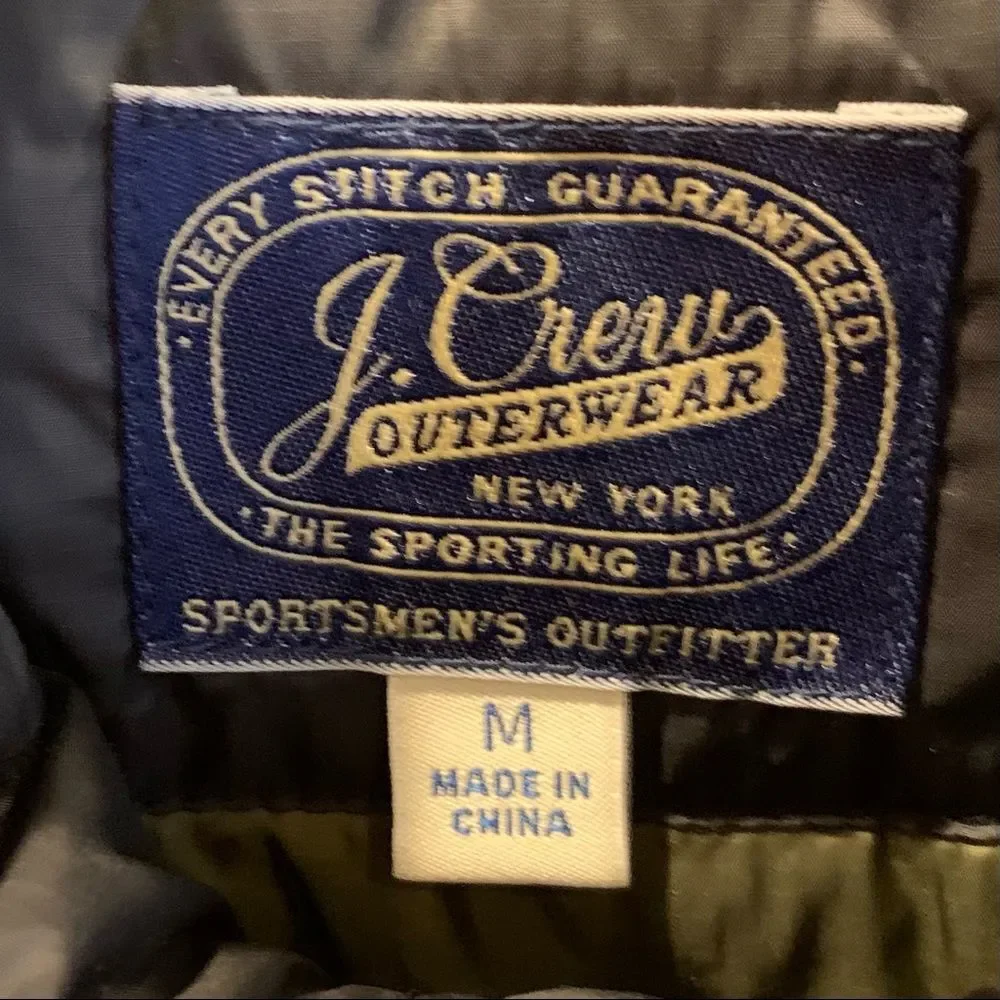 J. Crew Black Puffer Vest‎ M